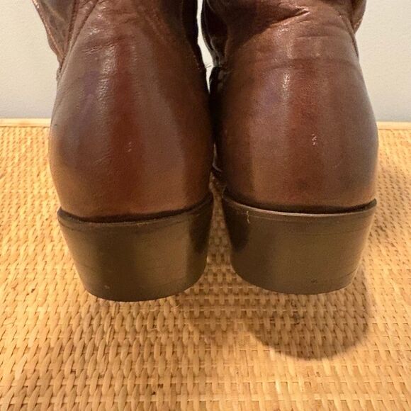 Dan Post Mens Cowboy Boots 9.5 Brown Leather Western Embroidered - Picture 7 of 11